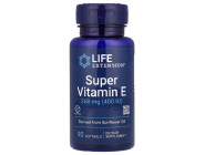 Super Vitamin E 268мг (400 IU) Life Extension (90 капсул)