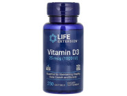 Vitamin D3 25мкг (1000 IU) Life Extension (250 капсул)