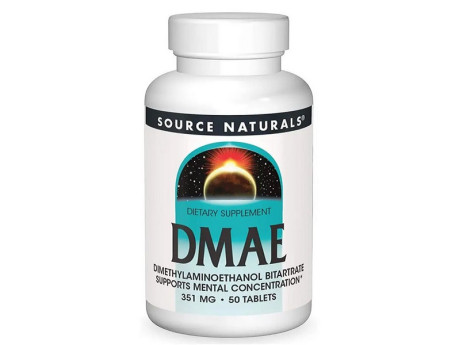 DMAE BITARTRATE TABS 351мг Source Naturals (50 таблеток)