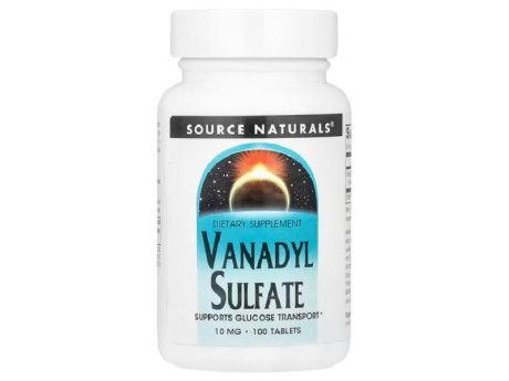 VANADYL SULFATE 10мг Source Naturals (100 таблеток)