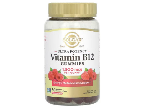 Vitamin B12 1500мкг Solgar (100 таблеток)
