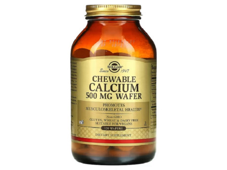 Chewable Calcium 500мг Solgar (120 таблеток)