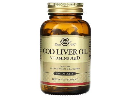 COD LIVER OIL Solgar (100 капсул)