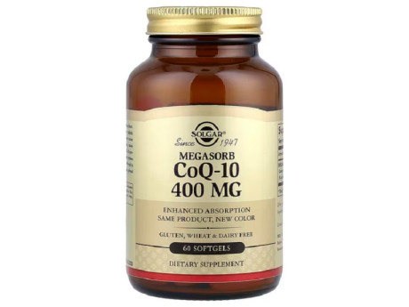 CoQ-10 400мг Solgar (60 капсул)