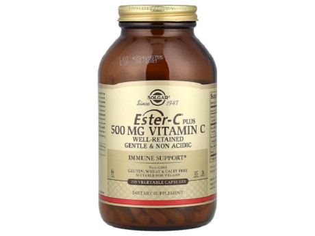 Ester-C Plus Vitamin C 500мг Solgar (250 вег капсул)