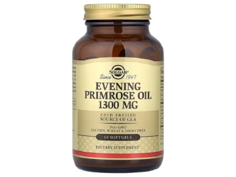 EVENING PRIMROSE 1300мг Solgar (60 капсул)