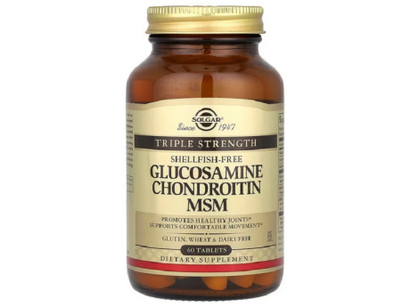 Glucosamine Chondroitin MSM with Ester-C Solgar (60 таблеток)