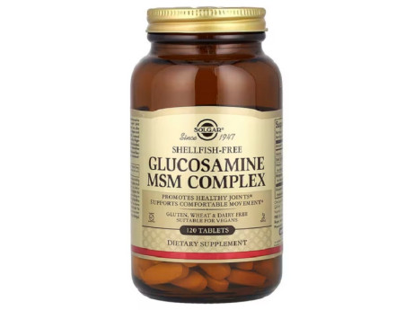 GLUCOSAMINE MSM Solgar (120 таблеток)