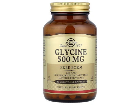 GLYCINE 500мг Solgar (100 капсул)