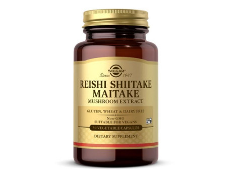 Reishi Shiitake Maitake Solgar (50 вег капсул)