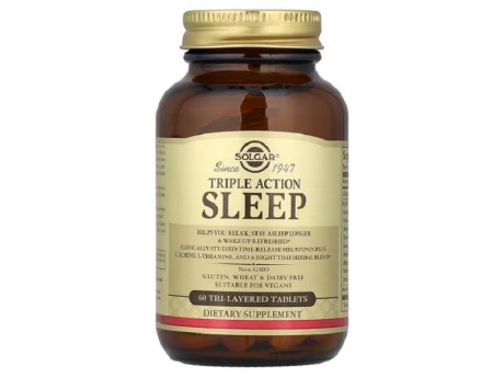TRIPLE ACTION SLEEP Solgar (60 таблеток)