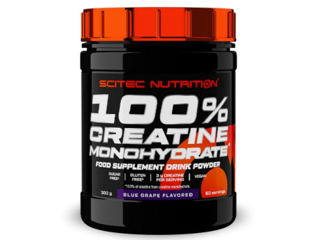 100% Creatine Monohydrate Scitec Nutrition со вкусом (300 грамм)