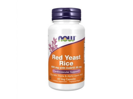 RED YEAST RICE & COQ10 Now Foods (60 вег капсул)