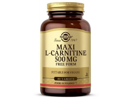 Maxi L-Carnitine 500мг Solgar (60 таблеток)