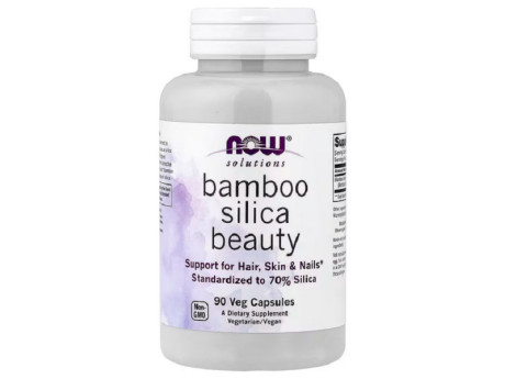 Bamboo Silica Beauty Now Foods (90 вег капсул)