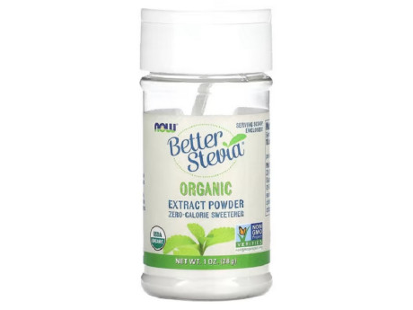 Better Stevia Extract Powder Now Foods (28 грамм)