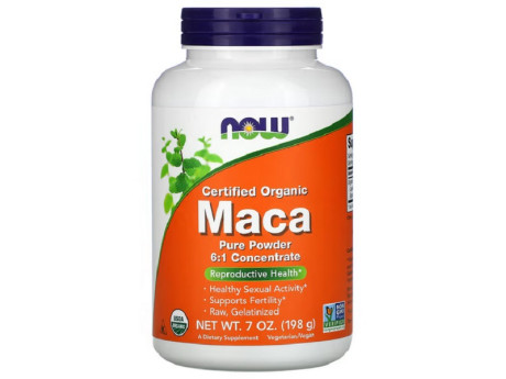 Maca Pure Powder 6:1 Concentrate Now Foods (198 грамм)
