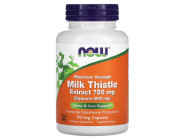 Milk Thistle Extract 750мг Silymarin 600мг Now Foods (90 вег капсул)