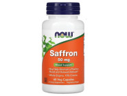 Saffron 50мг Now Foods (60 вег капсул)