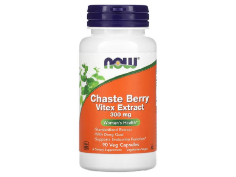 Chaste Berry Vitex Extract 300мг Now Foods (90 вег капсул)
