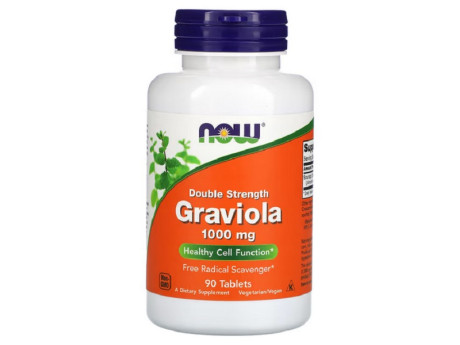 Graviola 1000мг Now Foods (90 таблеток)