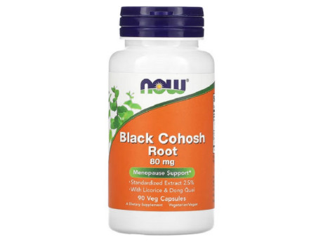 Black Cohosh 80мг Now Foods (90 вег капсул)