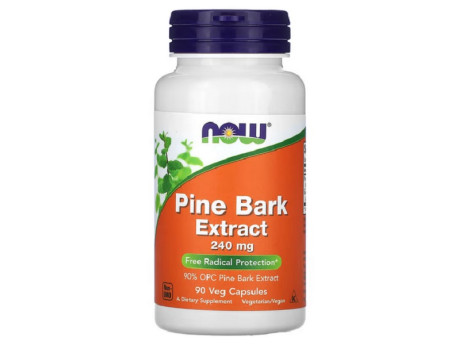 Pine Bark Extract 240мг Now Foods (90 вег капсул)