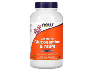 Veg Glucosamin & MSM 500/500 Now Foods (240 вег капсул)