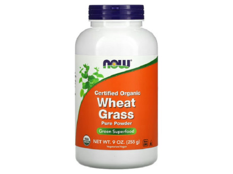 Wheat Grass Powder Organic Now Foods (255 грамм)