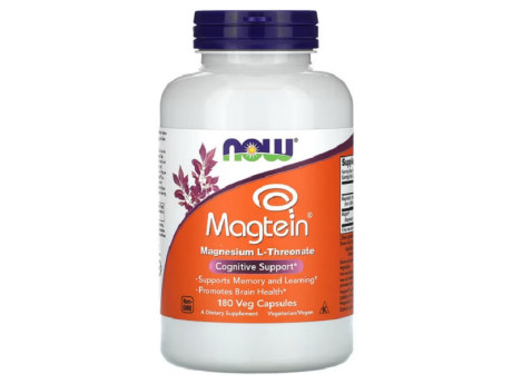 Magtein Now Foods (180 вег капсул)