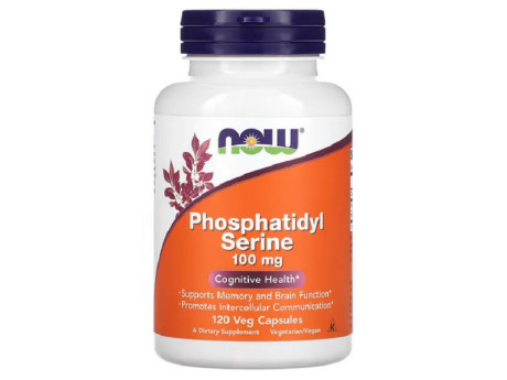 Phosphatidyl Serine 100мг NOW (120 вег капсул)