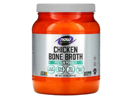 Chicken Bone Broth Powder Now Foods (544 грамів)