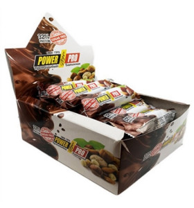 Батончики 32% Protein БЕЗ САХАРА NUTELLA макадамия Power Pro (20 шт по 60 г)
