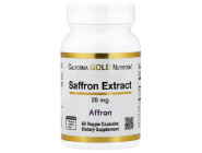 Saffron Extract with Affron 28мг California Gold Nutrition (60 вег капсул)