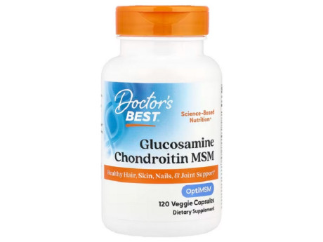 Glucosamine Chondroitin MSM with OptiMSM Doctor's Best (120 капсул)
