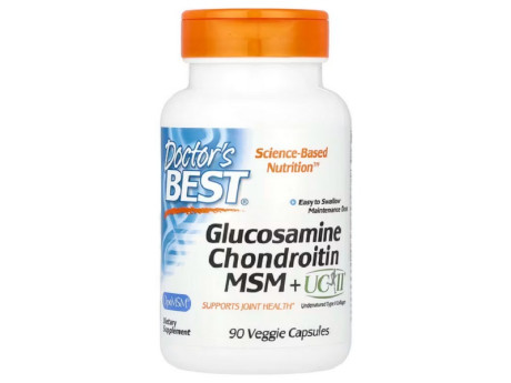Glucosamine Chondroitin MSM + UCII Doctor's Best (90 вег капсул)