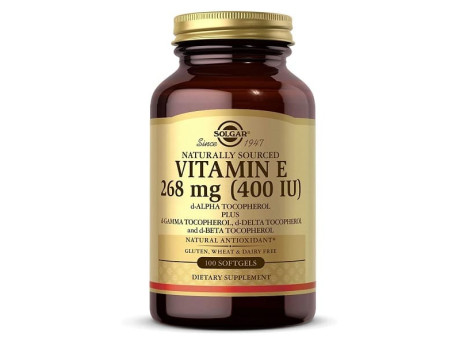 Vitamin E 268мг 400 IU Solgar (100 капсул)