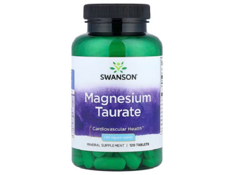 Premium Magnesium Taurate 100мг Swanson (120 таблеток)