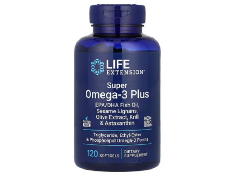 Super Omega-3 PLUS Life Extension (120 капсул)