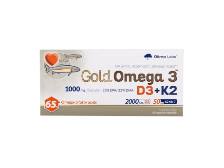 Gold Omega-3 D3+K2 Olimp (30 капсул)