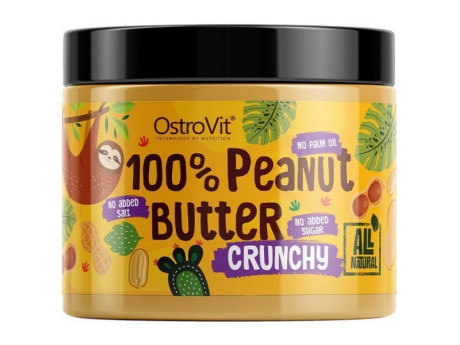 100% Peanut Butter crunchy Ostrovit (500 грамів)