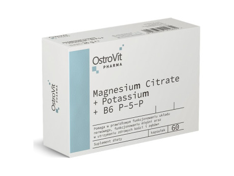 Pharma Magnesium Citrate + Potassium + B6 P-5-P OstroVit (60 капсул)