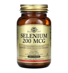 Selenium 200мкг Solgar (100 таблеток)