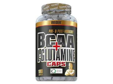 BCAA + L-Glutamine Weider (180 капсул)