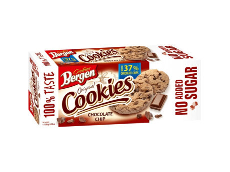 Печенье с шоколадной крошкой (без сахара) Bergen (130 грамм)