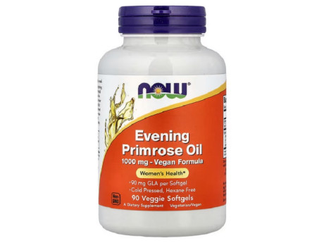 Evening Primrose Oil Organic 1000мг Now Foods (90 вег капсул)