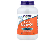 Cod Liver Oil 650мг Now Foods (250 капсул)