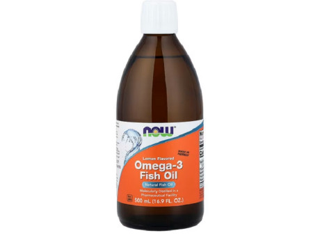 Omega-3 Fish Oil Liquid NOW foods (500 мл)
