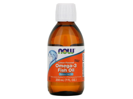 Omega-3 Fish Oil Liquid NOW foods (500 мл)