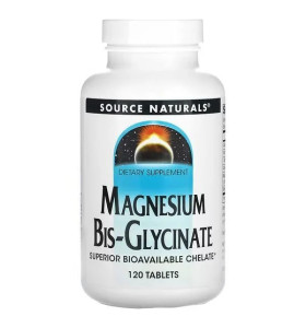Magnesium Bis-Glycinate Source Naturals (120 таблеток)